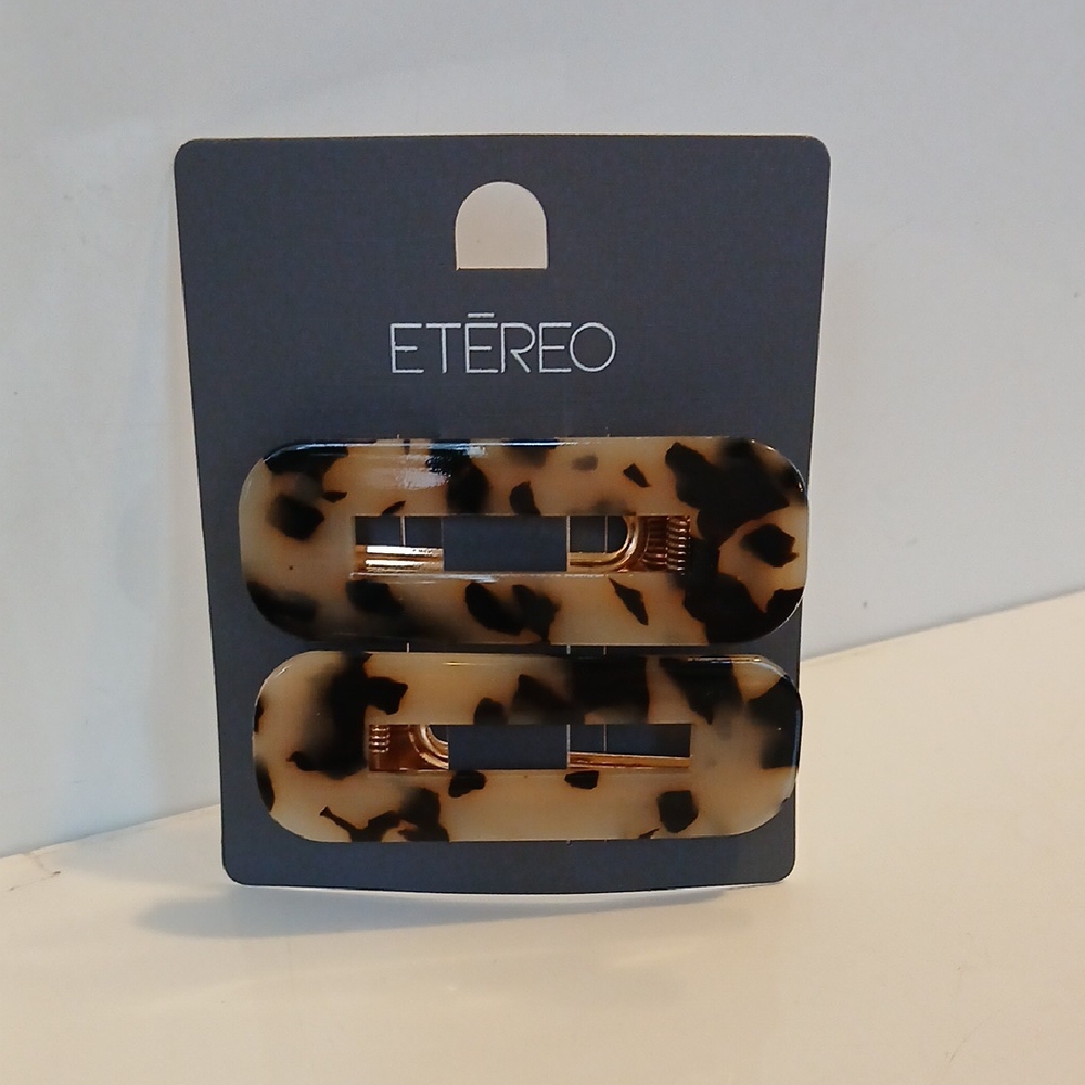 Etereo Tortoise Shell Hair Clips